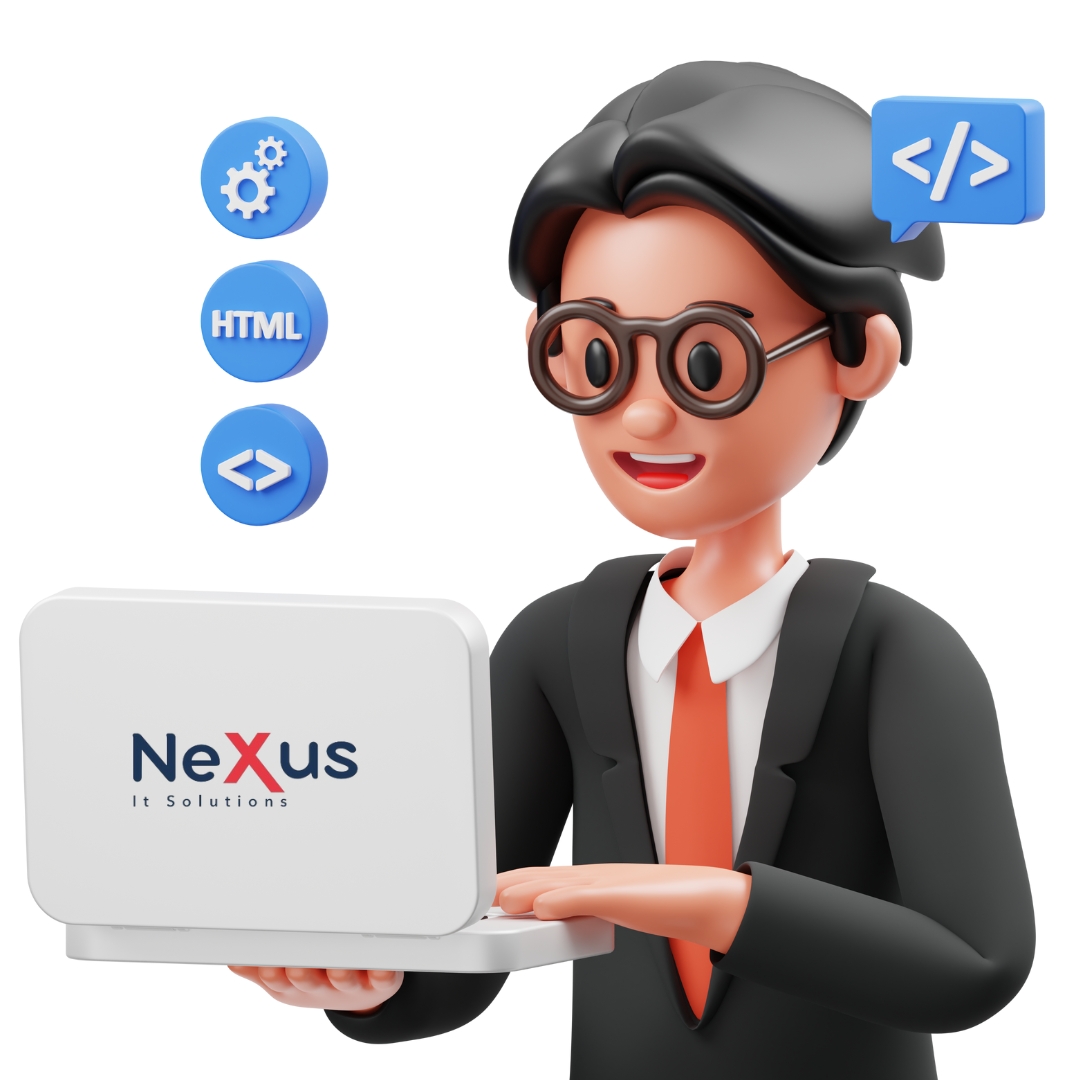 Nexus IT Solutions Growth Strategy Vector Illustration